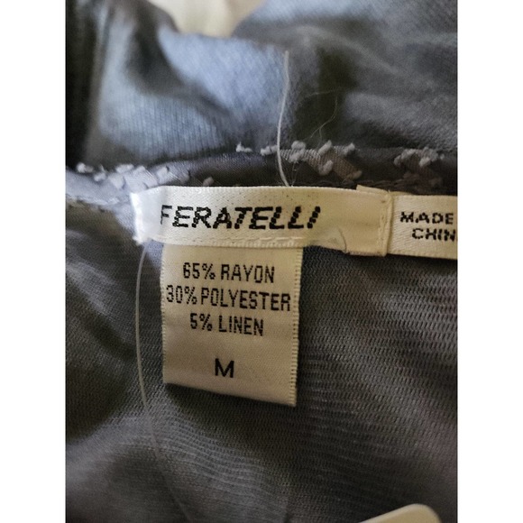 NWT Feratelli blue top M - Picture 5 of 5